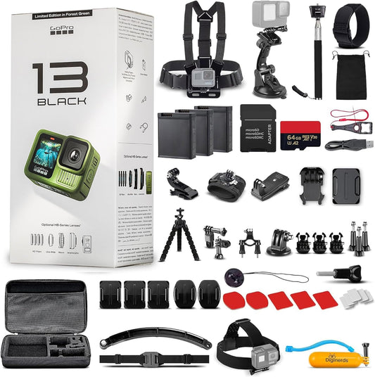 GoPro HERO13 Waterproof Action Camera with 50 Piece Kit