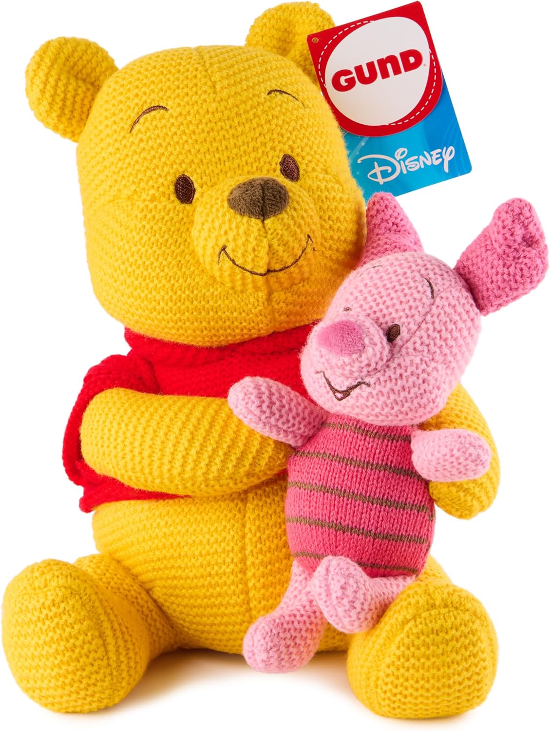 GUND Disney Pooh and Piglet Knit Plush Toy for All Ages