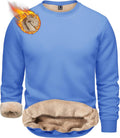 TACVASEN Men's Crewneck Sherpa Lined Heavyweight Sweatshirt - Warm