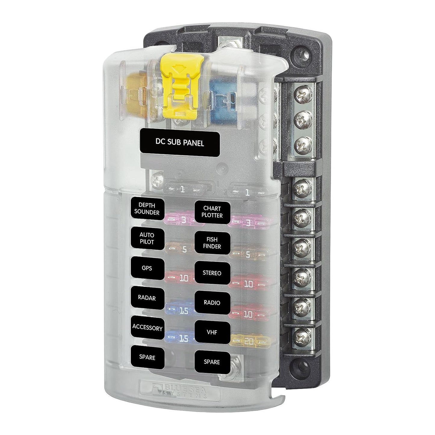 Blue Sea Systems 5026 ST Blade Fuse Block for 12 Circuits