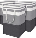 BlissTotes 3-Pack Laundry Basket - Tall Collapsible 88L Hampers