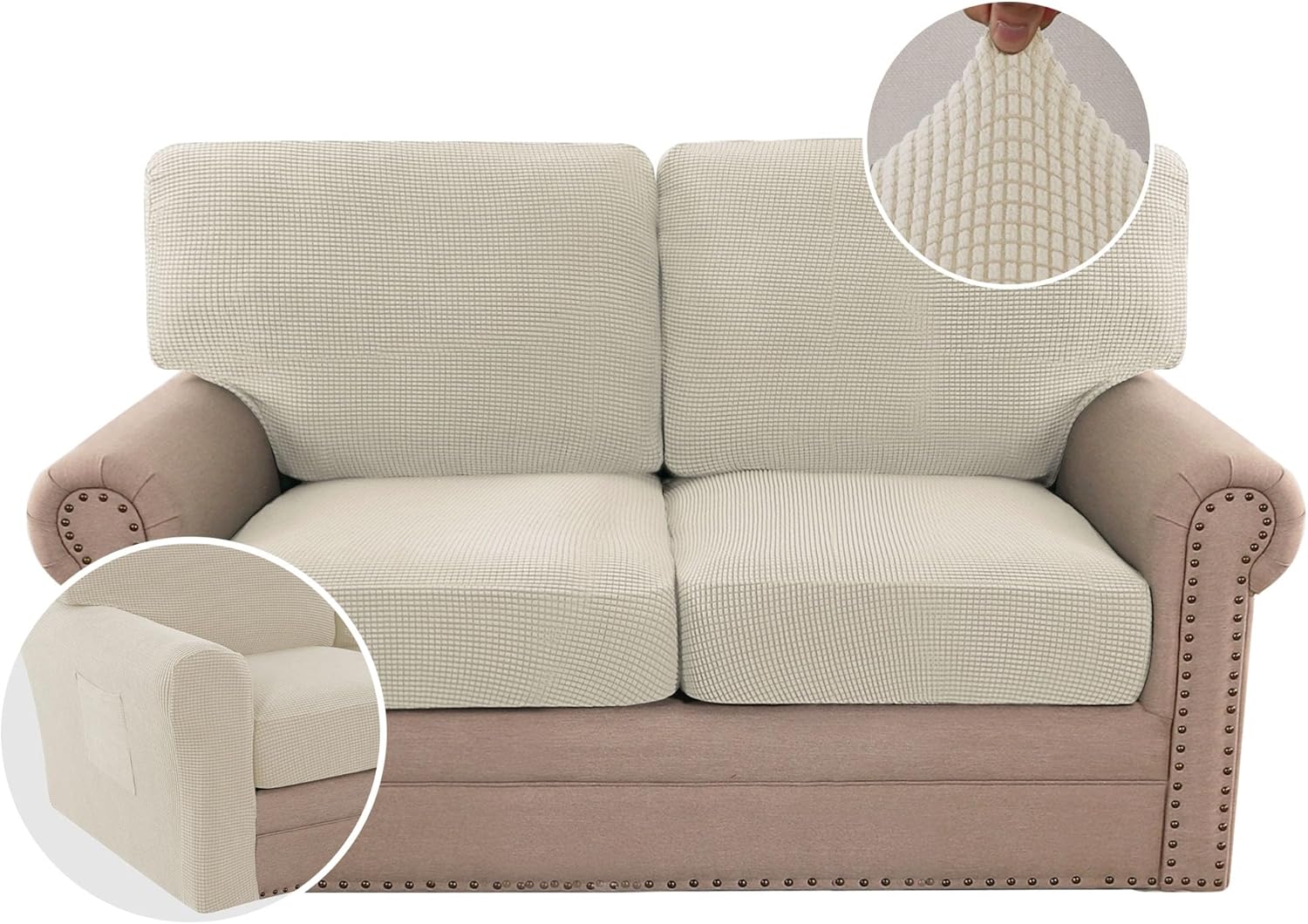H.VERSAILTEX Multi-Pieces Sofa Covers for Stylish Protection