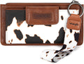 X Wrangler Cow Print Wallet for Women - Spacious Wristlet Clutch