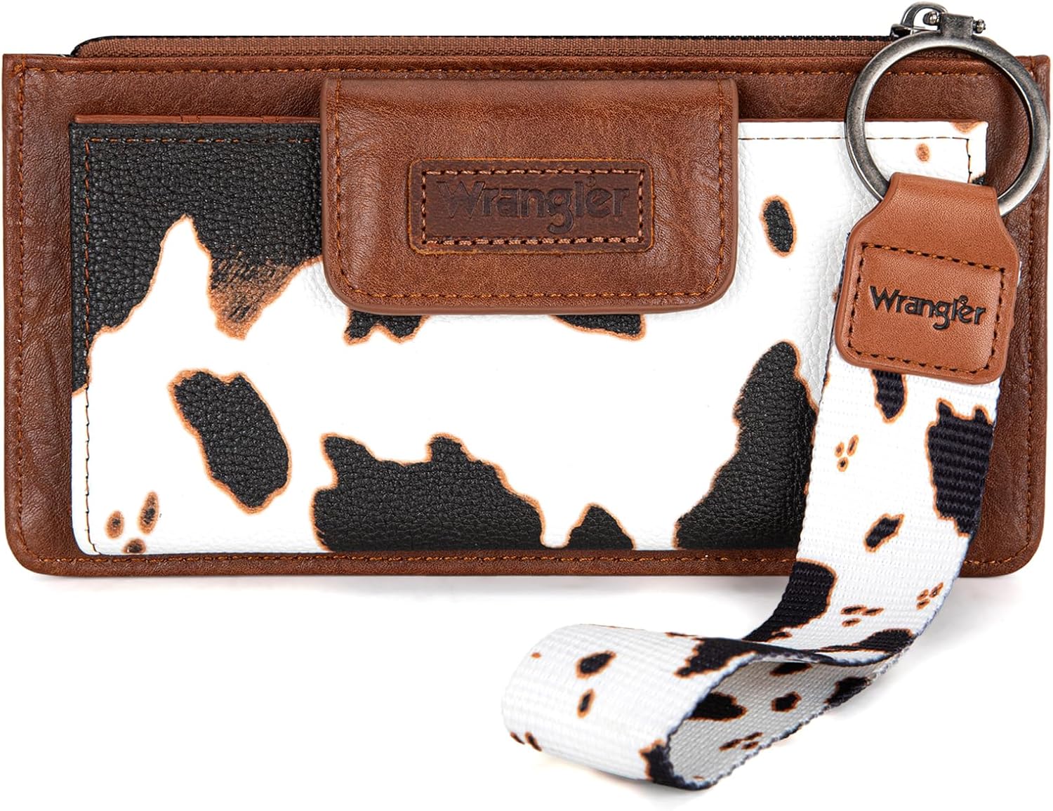 Wrangler Cow Print Wallet for Women - Stylish Card Organizer