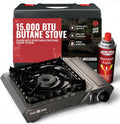 GasOne 15,000 BTU Portable Butane Camping Stove for Outdoor Use