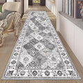 HEBE Hallway Runner Rug 2ft8ft'x8ft - Washable Vintage Distressed