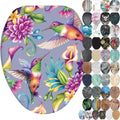 SANILO Wooden Toilet Seat with Hummingbird Design for Comfort