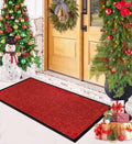 Durable Rubber Door Mat - Heavy Duty Low-Profile Entry Mat