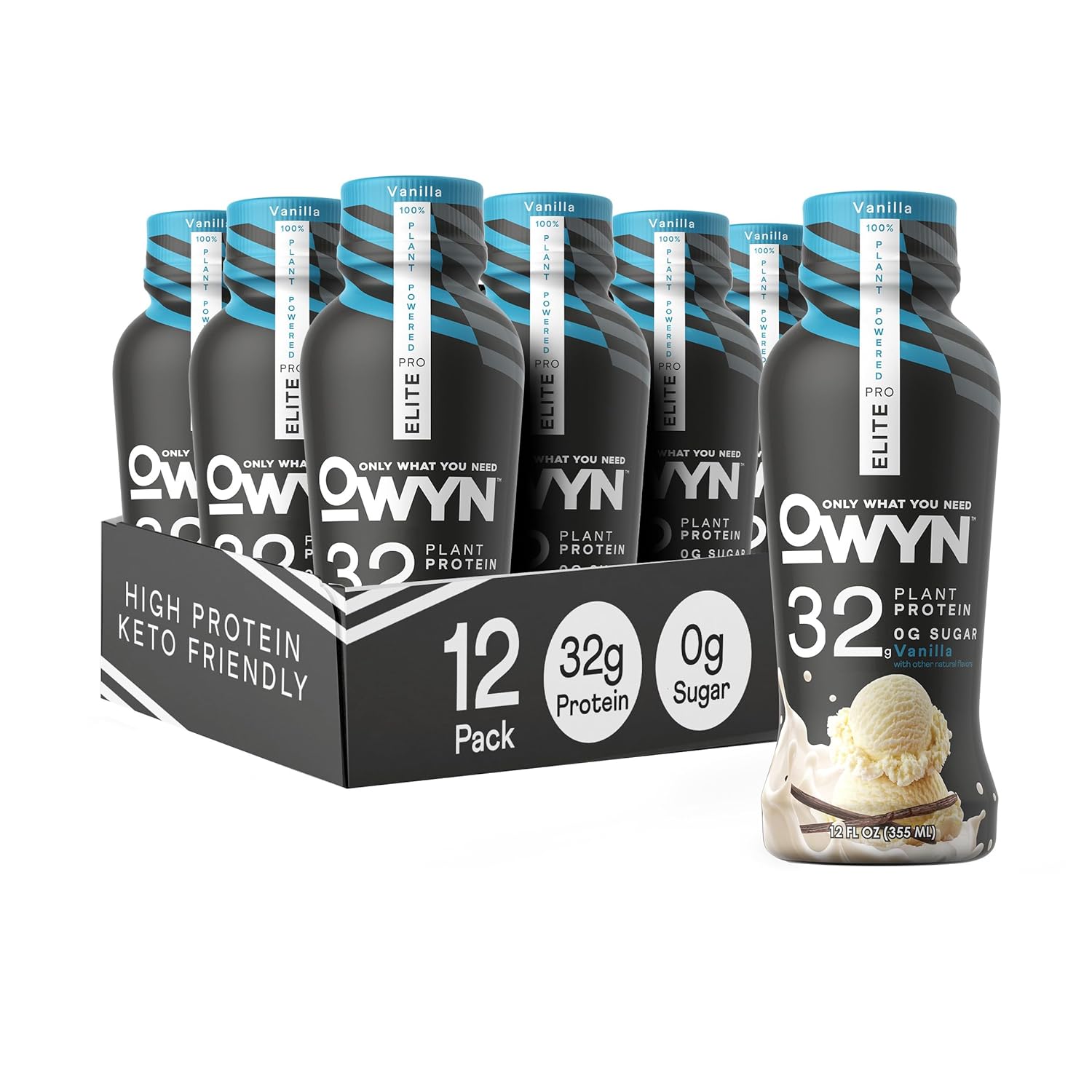 OWYN Pro Elite Vegan Protein Shake: 32g Protein, Zero Sugar
