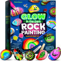 Kids Rock Painting Kit Glow in the Dark - Creative Arts & Crafts Gift