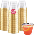 Disposable Drinking Cups 9 oz Heavy Duty Plastic Tumblers - 200 Pack