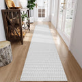 Collive Long Runners Rug for Hallways 2.6x10 - Washable Braided Runner