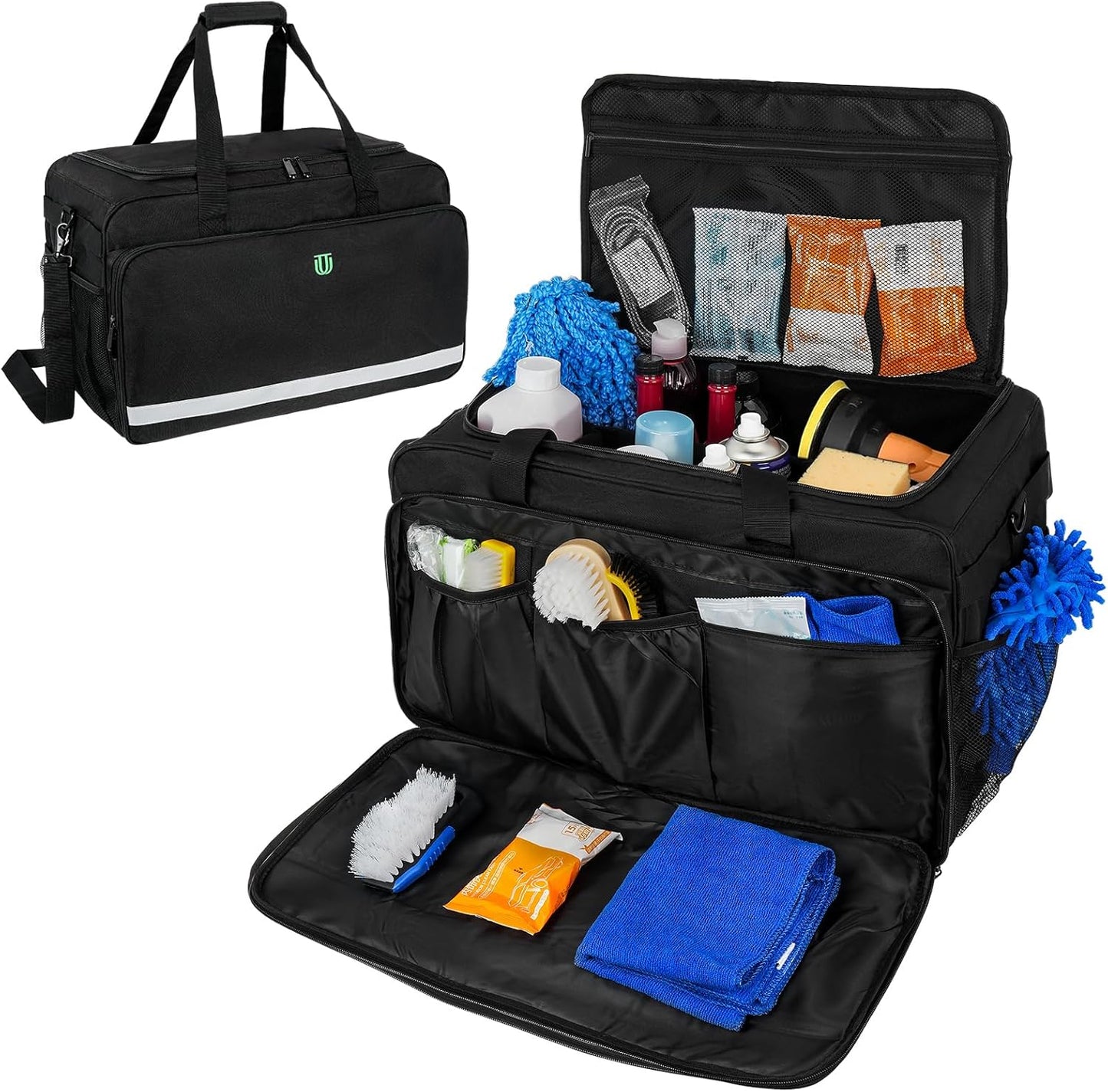 Extra Large Car Detailing Bag for Organizing Auto Supplies