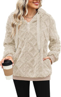 ReachMe Womens Oversized Sherpa Pullover Hoodie - Cozy (Style WRMK)