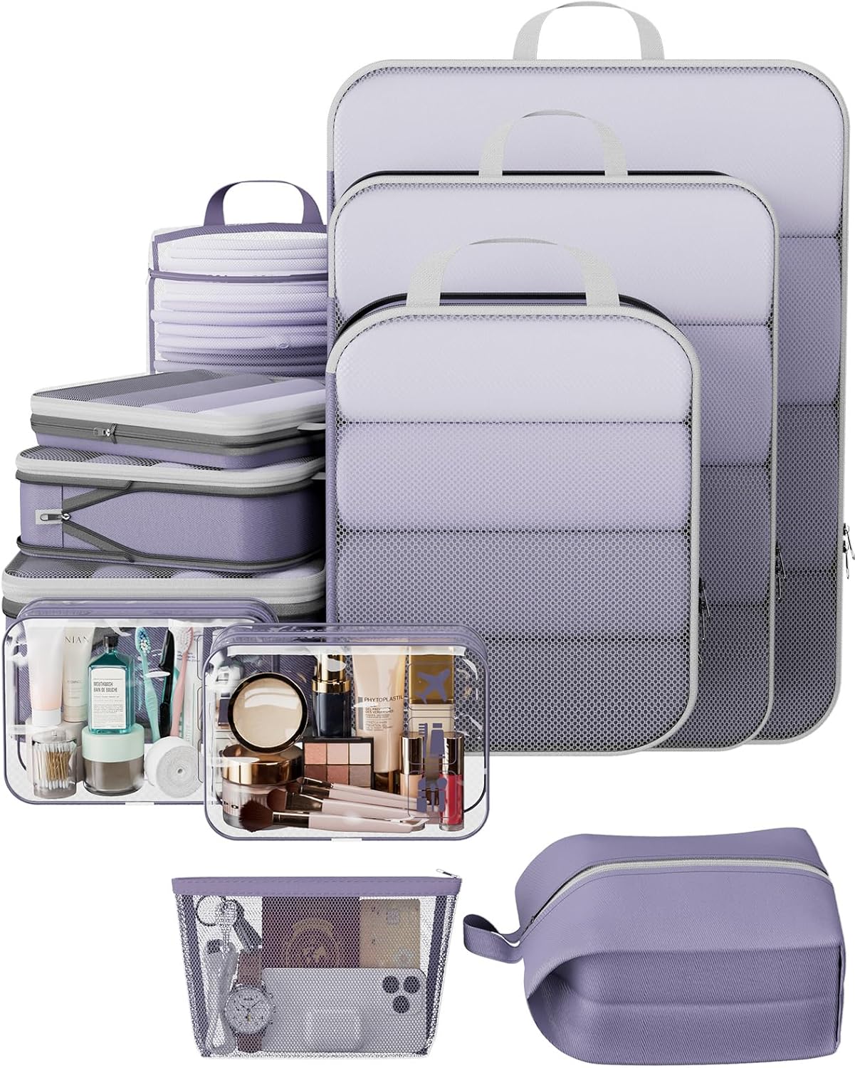 Veken Compression Packing Cubes Set for Travel Essentials