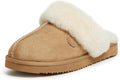 Dearfoams Fireside Sydney Shearling Fur Slippers - Everyday Luxury EVA