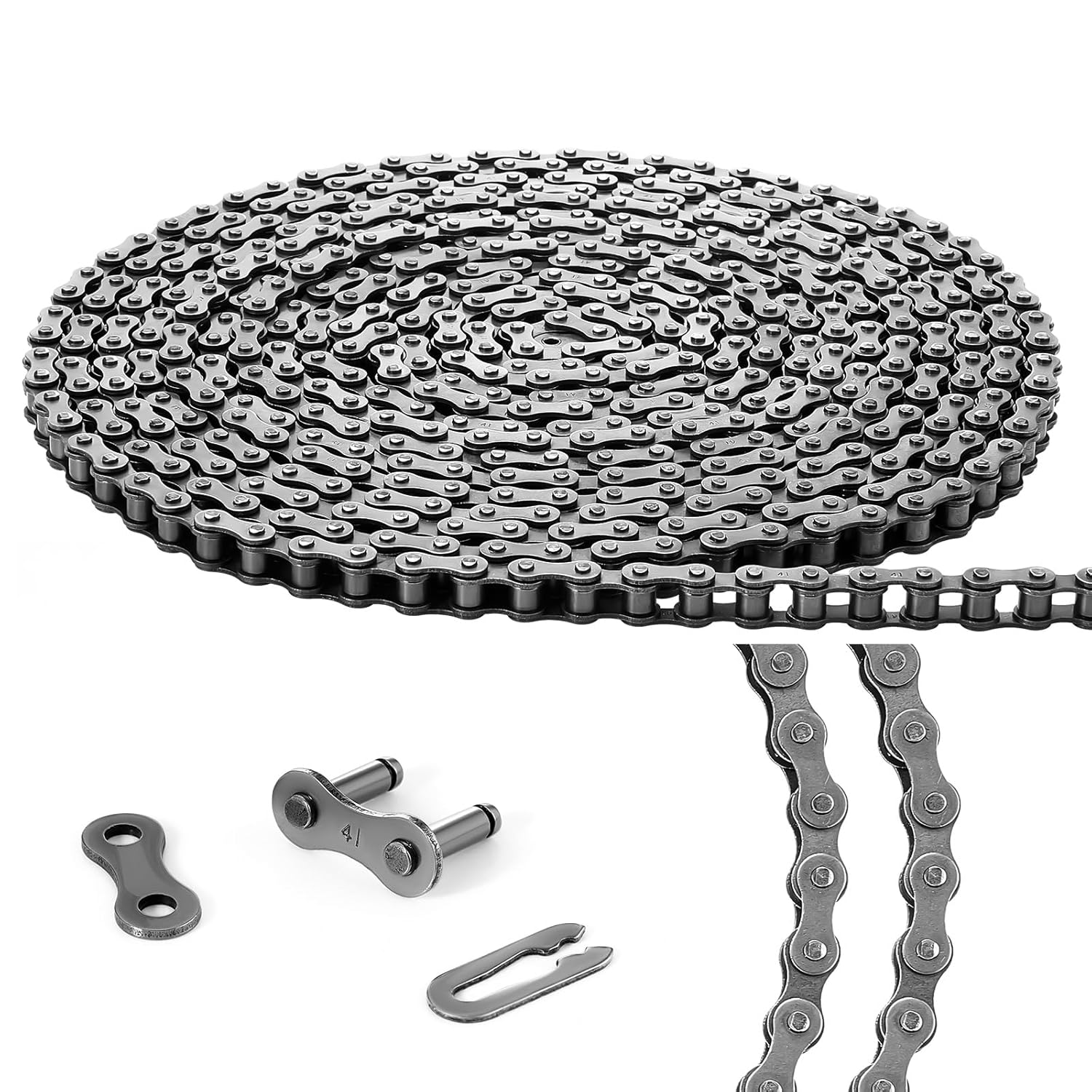 Tandefio Roller Chain for Electric Gate Openers - 20 ft Length