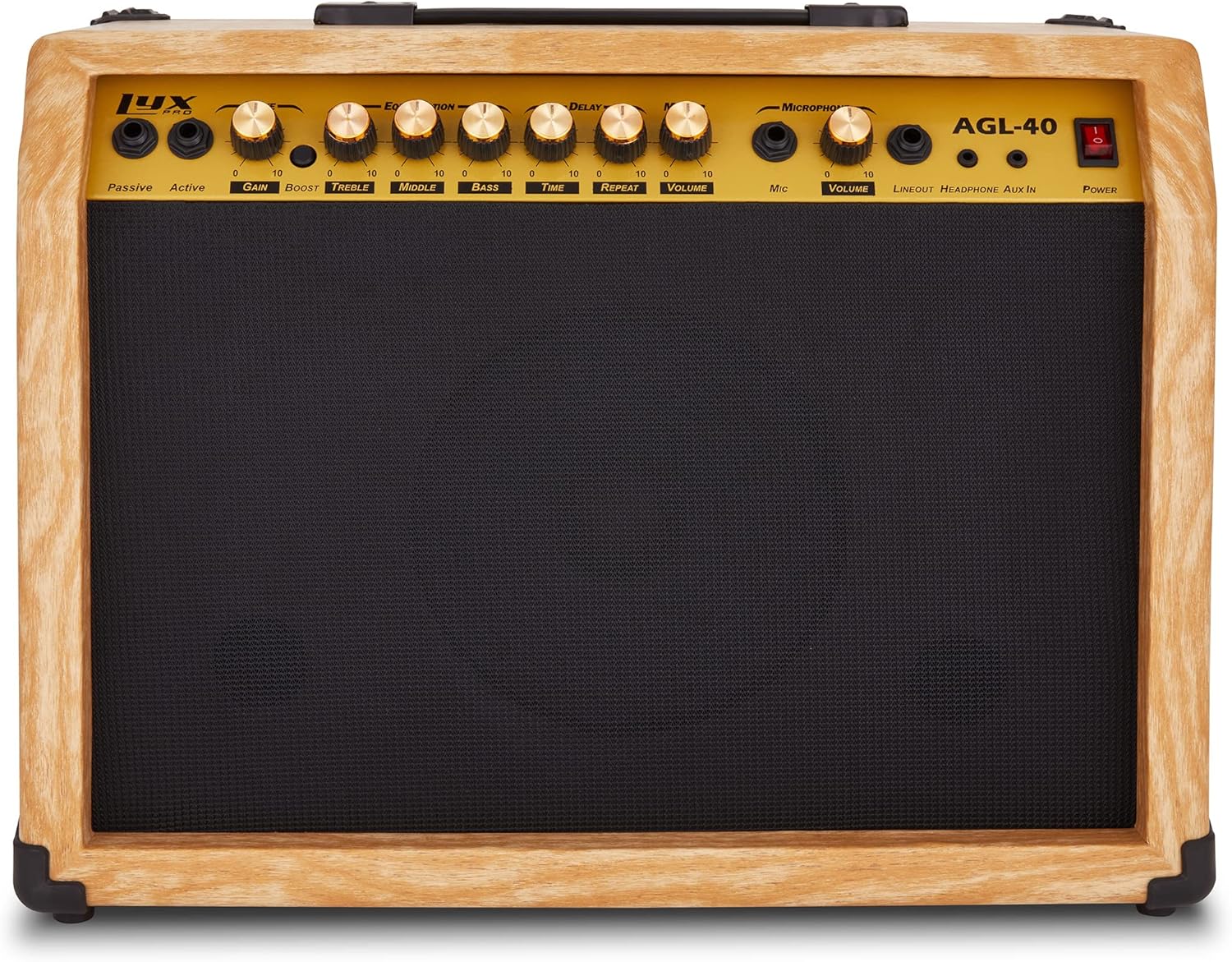 LyxPro 40W Electric Guitar Amp - Custom EQ, Drive & Delay for Pro Sound