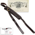 Vintage Style Premium Soft Grain Leather Guitar Strap - Comfortable