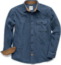 Mens Flannel Shirt for Men Long Sleeve Button Down - Brushed Cotton