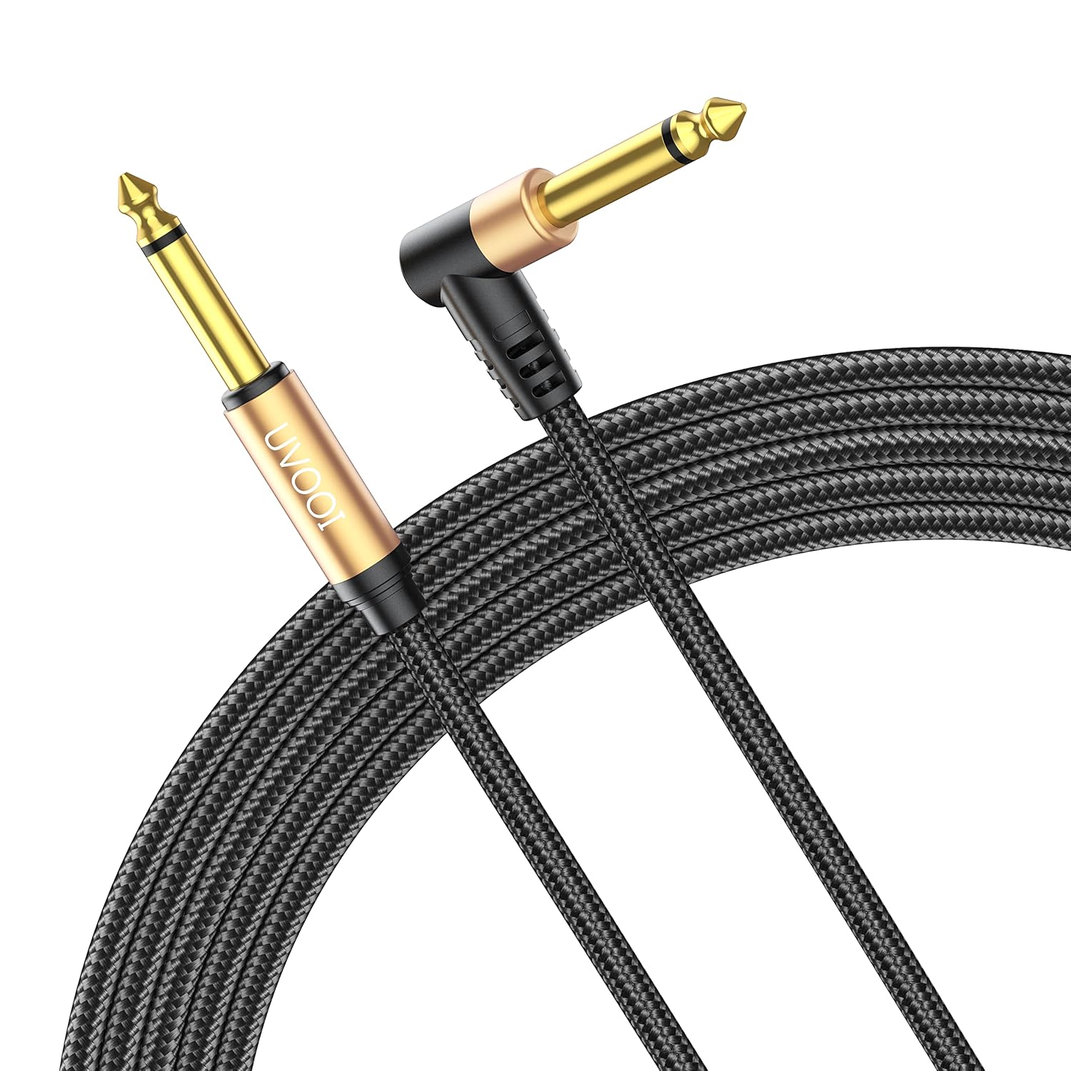 Premium 20 ft Braided Guitar Cable for Noiseless Performance