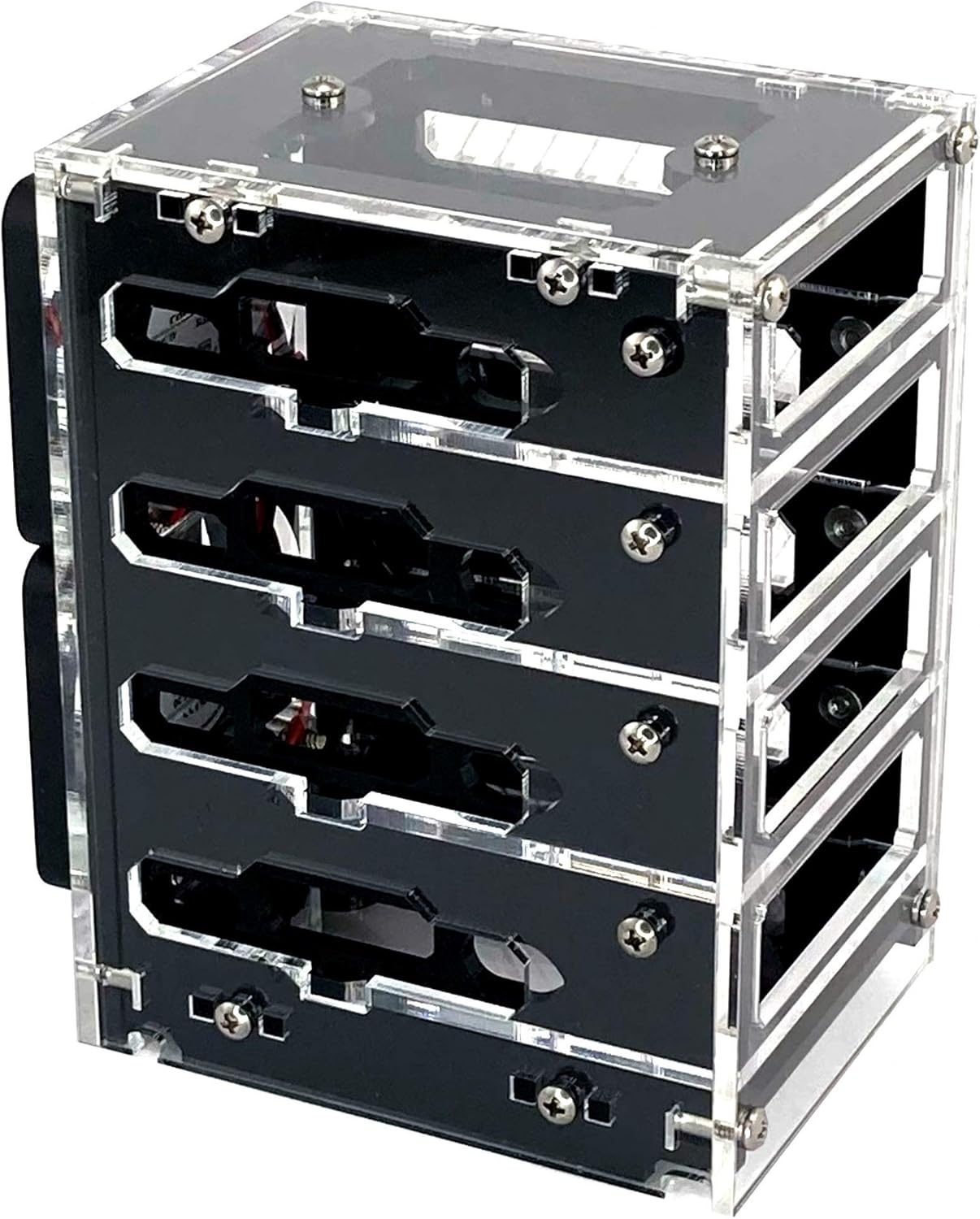 C4Labs Zebra Bramble Cluster Fan Case for Raspberry Pi 4B & 3B