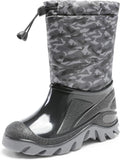 Boys Snow Boots Waterproof Camouflage Mid Calf - Warm (Style T2LL)