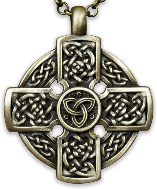 Triskele Spiral Pendant Necklace - Handmade Celtic Jewelry