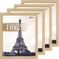 VCK 16x20 Picture Frame Set of 4 - Natural Oak Elegance