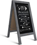 A Frame Chalkboard 40x20 Double-Sided Magnetic Board - Durable Sign