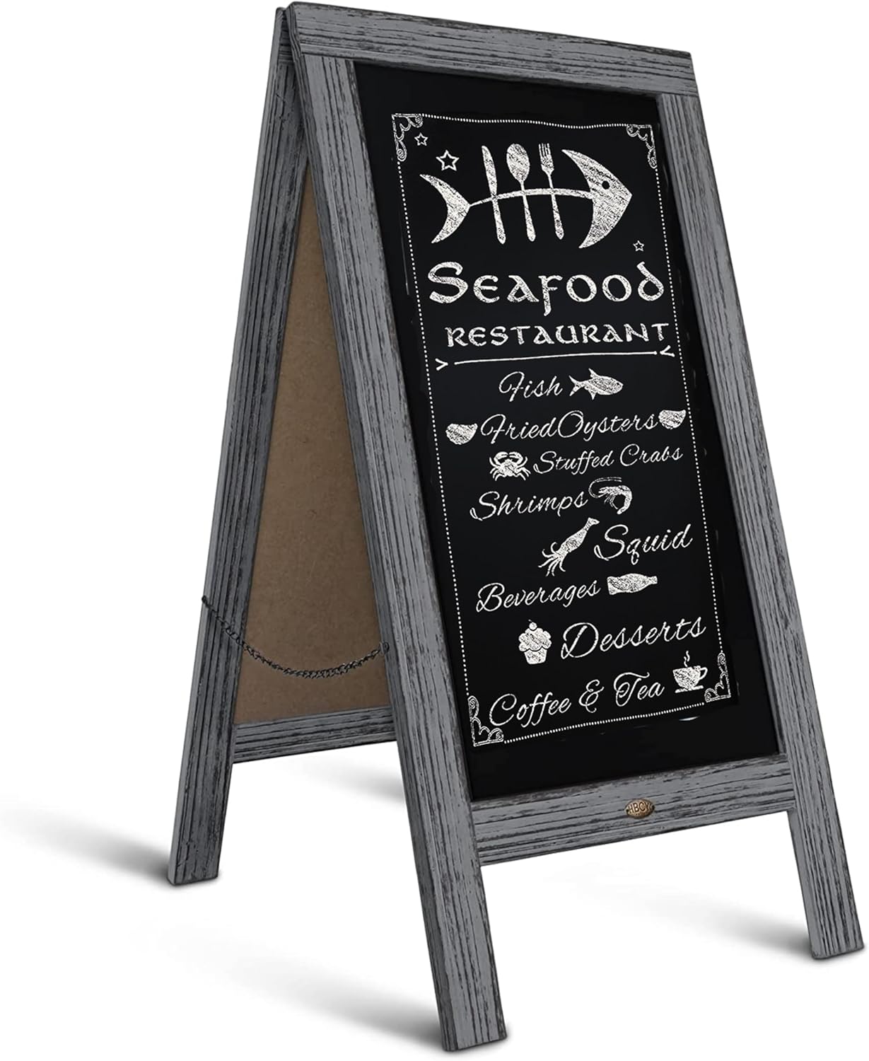 Double-Sided Magnetic A Frame Chalkboard for Versatile Use