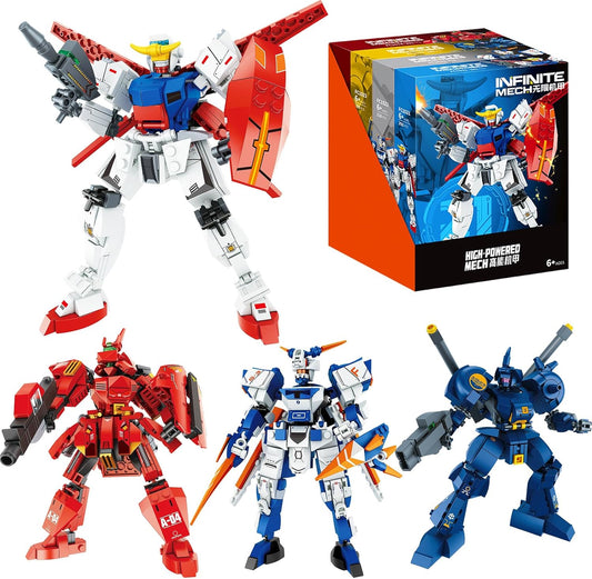 1200-Piece Mech Robot Toy Set: Massive Action Fun!
