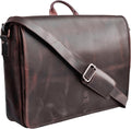 Leather Messenger Bag for Men 14ft Leather Laptop Bag - Vintage Office