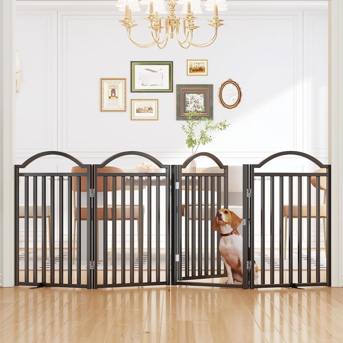 Extra Wide 96in Dog Gate for Indoor and Outdoor Use