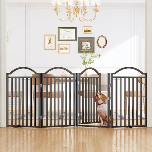 Extra Wide 96in Dog Gate for Indoor and Outdoor Use