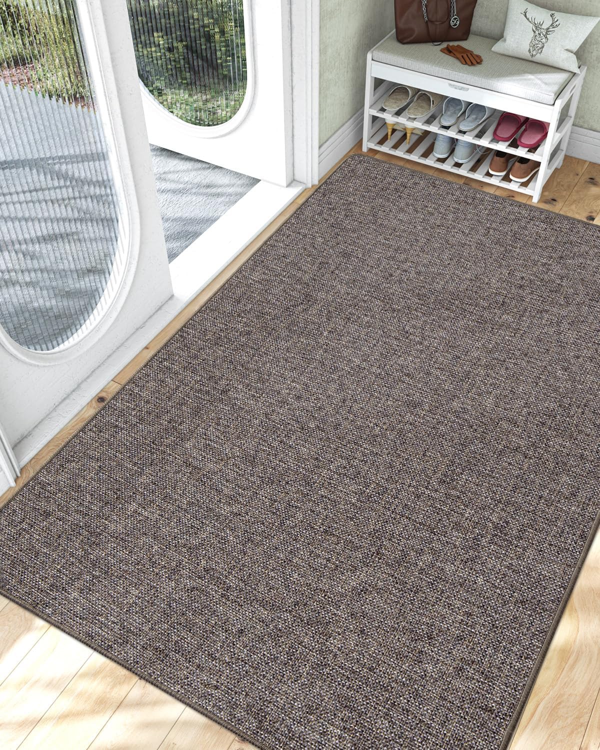 LUMI Ultra Thin Door Mat for Entryway, Easy Clean Indoor Doormat