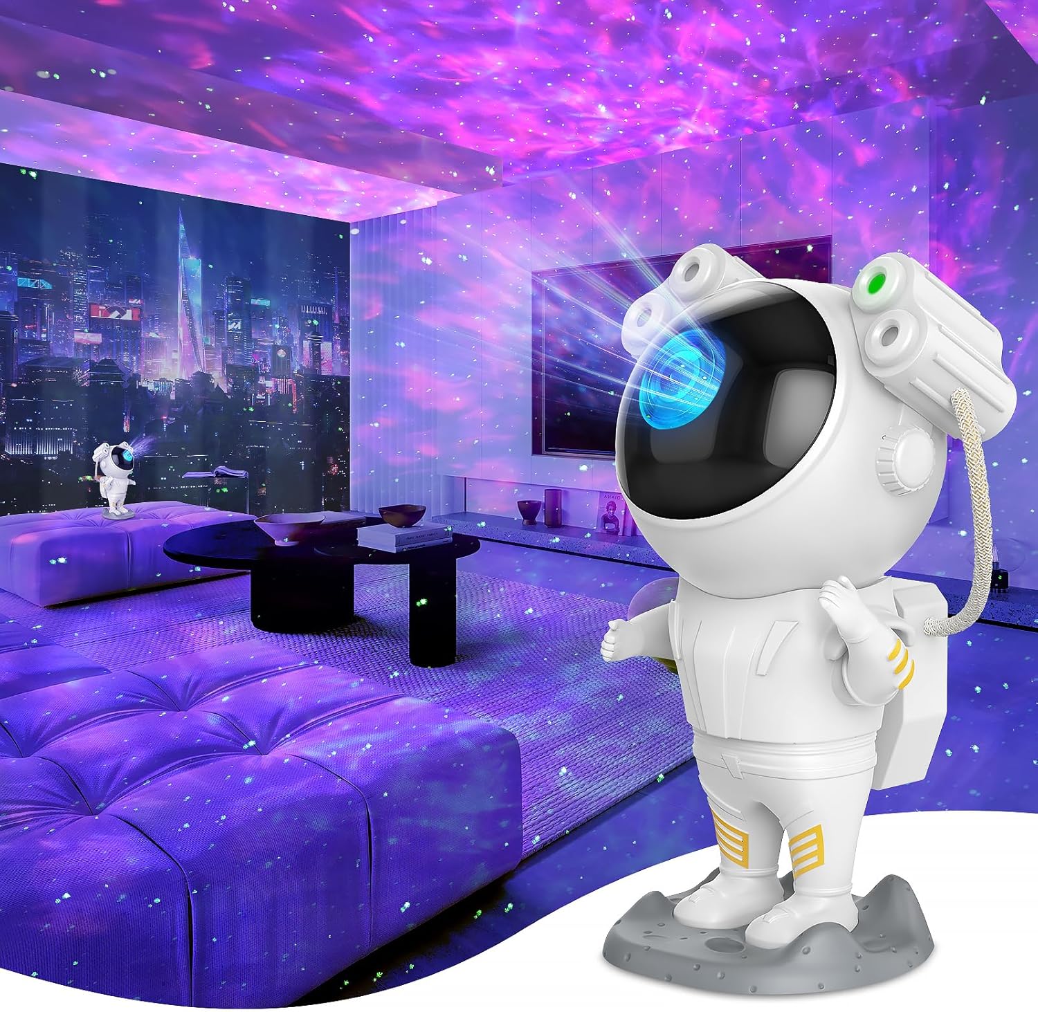 Galaxy Star Projector: Astronaut Night Light