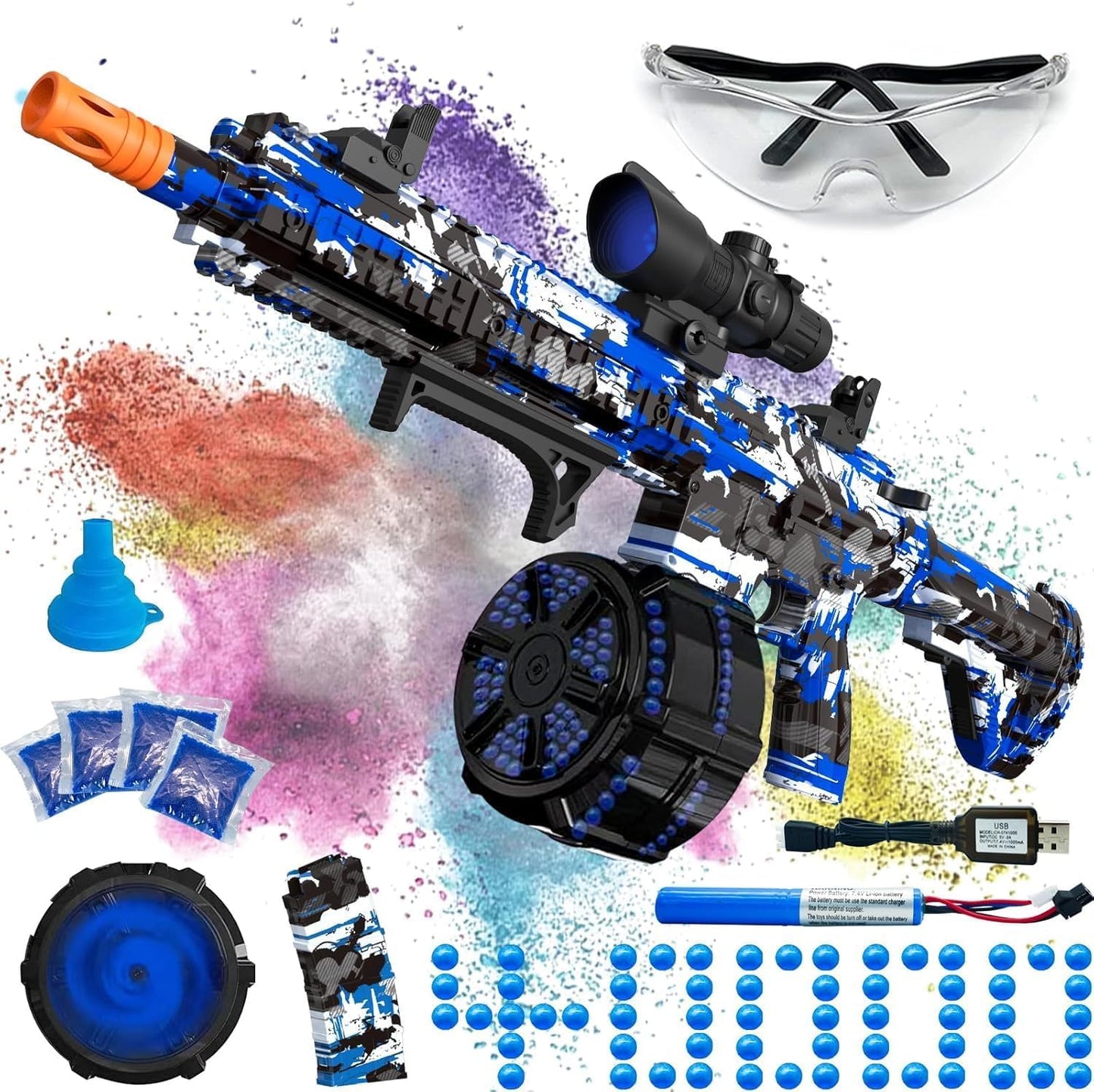 Electric Gel Ball Blaster - High Speed Automatic Shooting Toy