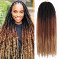 24 Inch Marley Twist Braiding Hair 8 Packs - Lightweight Jumbo Marley