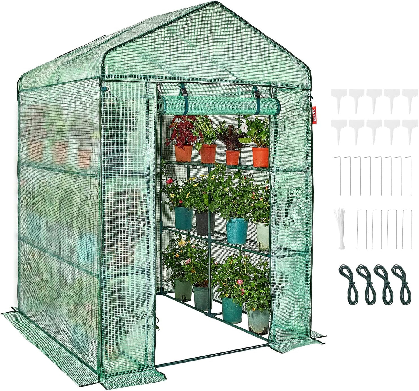VEVOR Walk-in Green House for Planting and Storage Needs