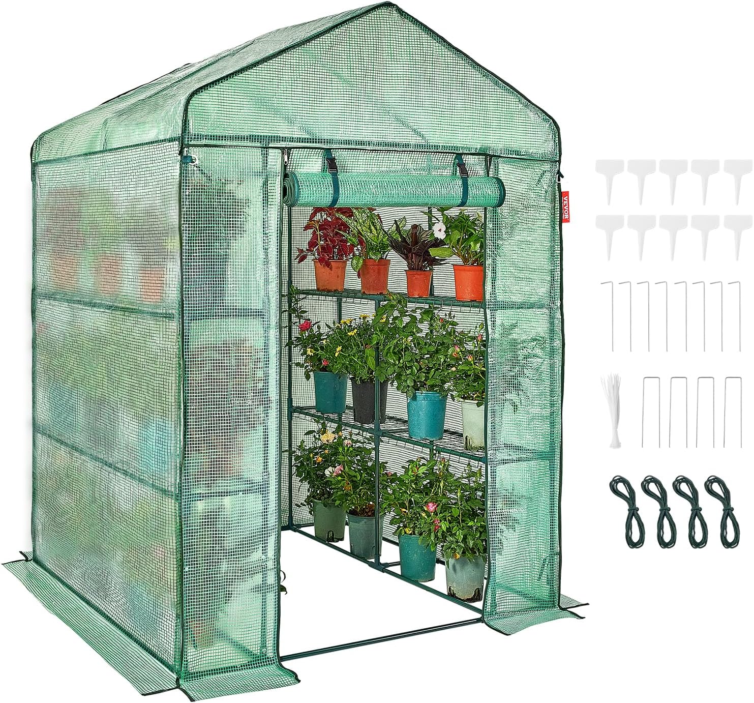VEVOR Walk-in Green House for Planting and Storage Needs