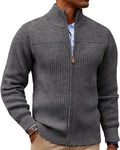 PJ PAUL JONES Men's Full Zipper Cardigan - Warm, Stretchy Knit