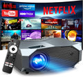 Smart Projector with Official Netflix and WiFi 6 - High Brightness
