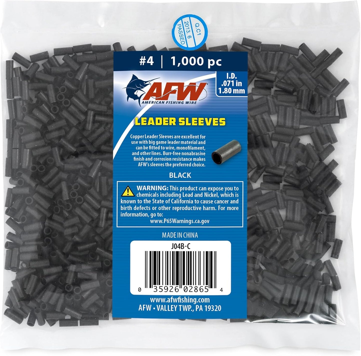 AFW Fishing Crimp Sleeves for Strong and Versatile Rigging