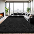 Zentavio 8x10 Black Area Rugs for Living Room and Bedroom