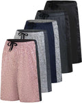 Real Essentials Mens 5 Pack 9ft Dry-Fit Shorts - Everyday Active Value