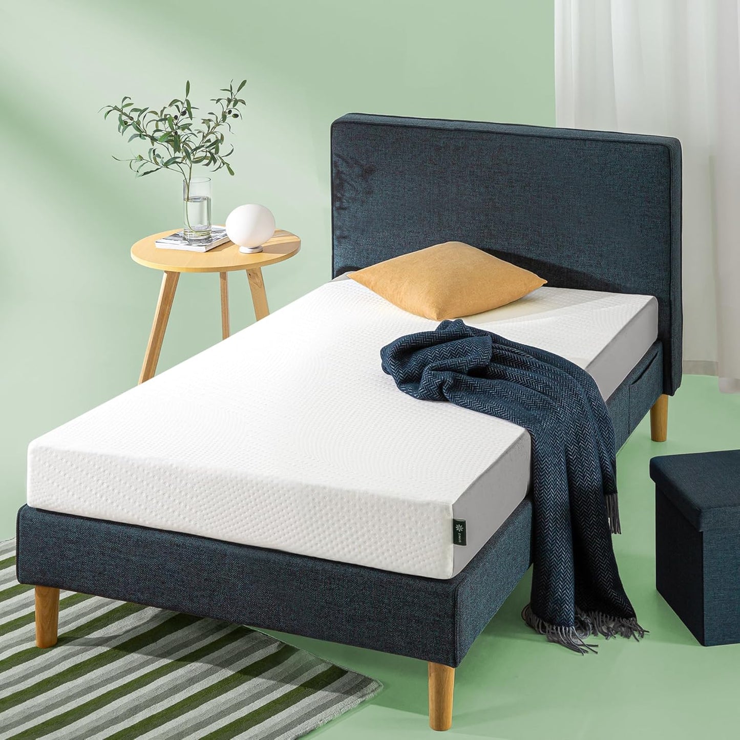 Zinus Cooling Essential Foam Bed Mattress for Comfortable Sleep