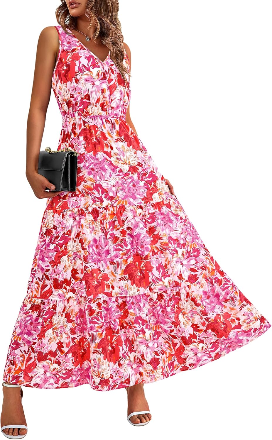 Elegant Floral Maxi Dress for Women - Casual Summer Style