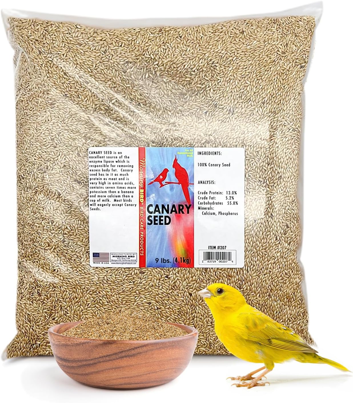 Morning Bird Canary Seed for Healthy Feathers and Strong Bones