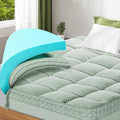 Dual Layer 3 Inch Memory Foam Mattress Topper Queen Size - Cooling